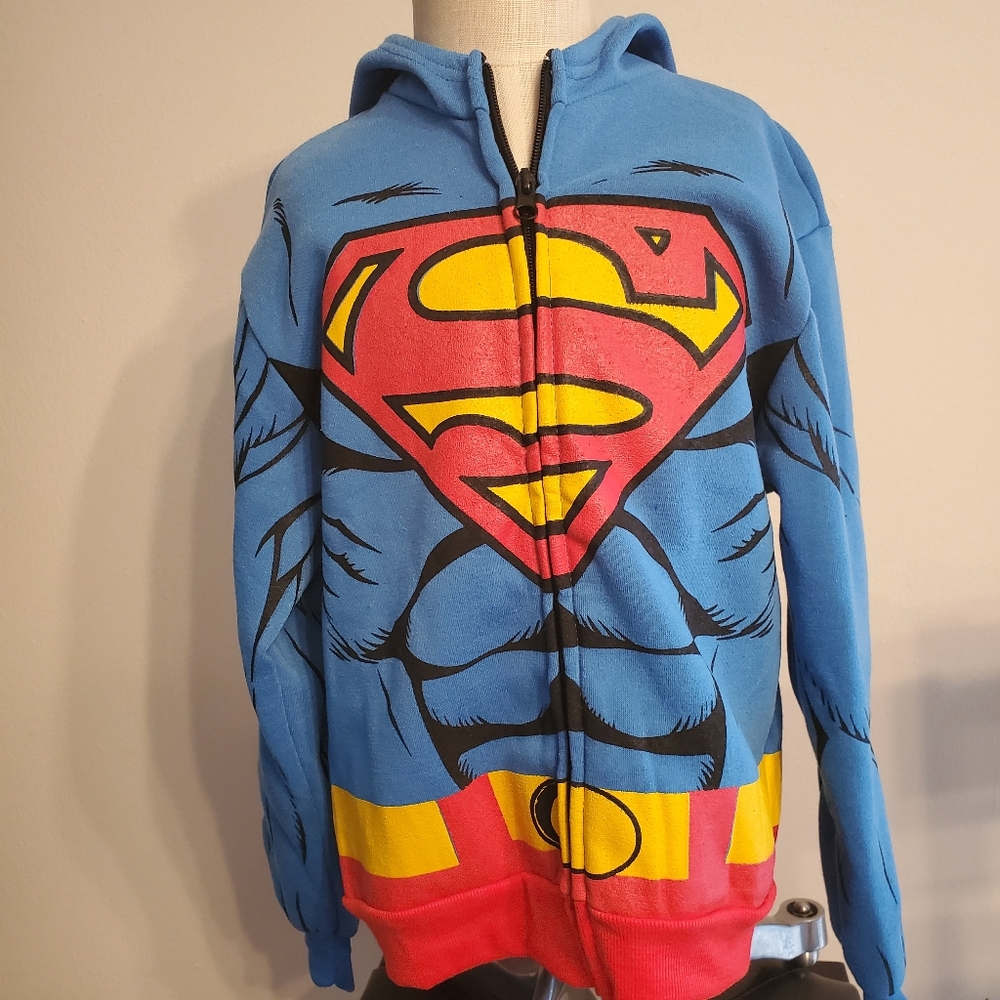 NWOT DC Comics Superman Graphic Zip Hoodie Jacket
